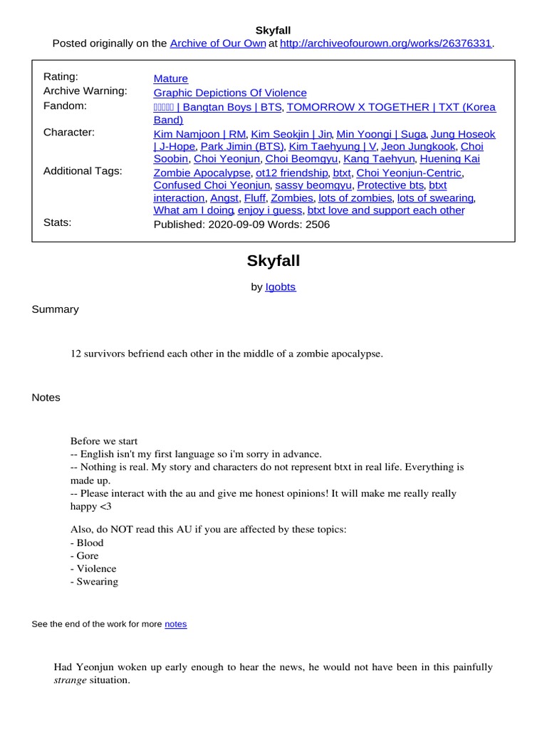 Skyfall | PDF