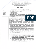 Nota Dinas Cut Off Dapodik Kelas Xii