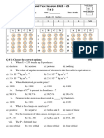 Grand Test Session 2022 Chemistry Exam Review