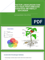 Dinamika Faktor Lingkungan Dan Implikasinya Pada Pertumbuhan Dan Biosintesis Metabolit Sekunder