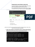 Prosedur Pengecekan Link Internet Dedicated
