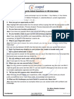 Frequently Asked Questions in HR Interviews: Confidential Call: 9000155700