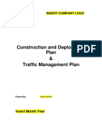 Construction Deployment and Traffic Management Plan Template
