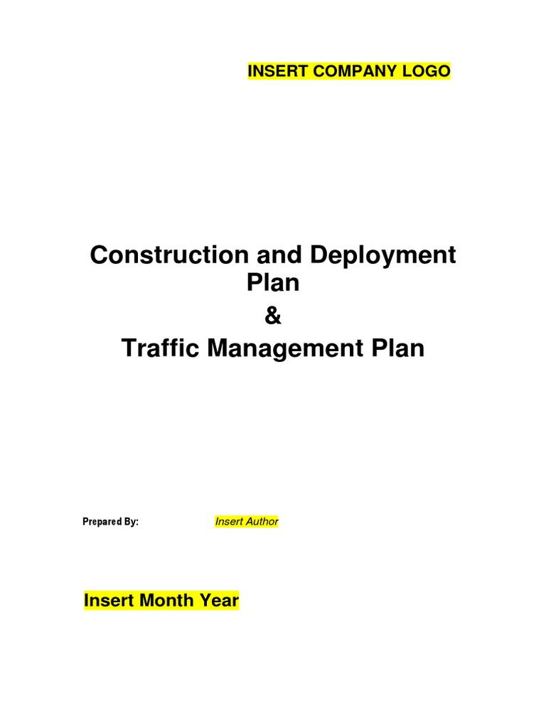 Construction Traffic Management Plan | PDF | Anchor | Safety