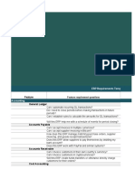 Erp Requirements Template - Original