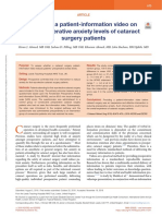 Effect of A Patient Information Video On The.15