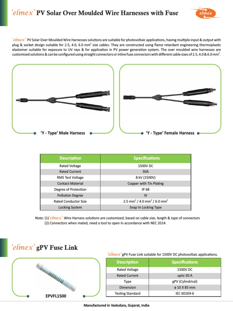Over Moulded Wire Harnesses With Fuse 1500 PDF Electrical Connector Fuse (Electrical)