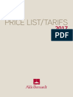 Price List 2017 Aldo Bernardi