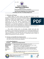 Enclosure To DM SGOD No. 136 S. 2022 2022 Regional Search Guidelines For Outstanding Teaching and Non Teaching Employees