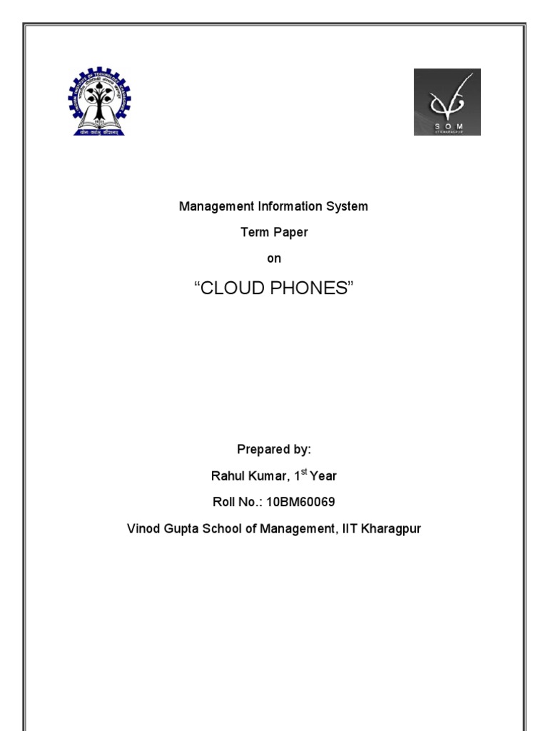 10BM60069 Rahul Kumar | PDF | Cloud Computing | Smartphone