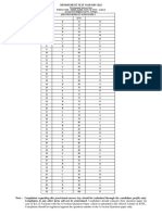 Provisional Answer Key