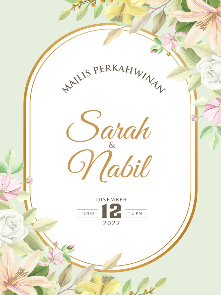 Undangan Majlis Perkahwinan | PDF