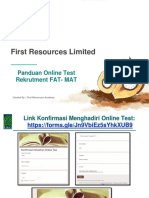 Panduan Online Test Rekrutment FAT - MAT
