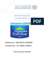 Cosumar Rapport de Stage