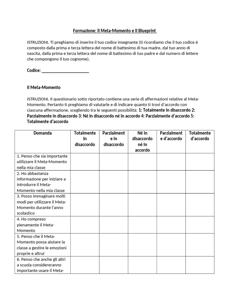 Meta Momento e Blueprint | PDF