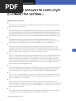 IGCSE Economics Self Assessment Exam Style Question's Answers - Section 6