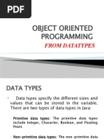 Object Oriented Programming From Datatypes