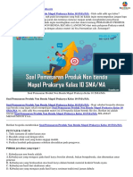 Soal Pemasaran Produk Non Benda Mapel Prakarya Kelas 10 SMA