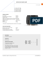 General Lens Data: Datasheet