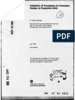 Procedure For Pavement Design On Expansive Soils