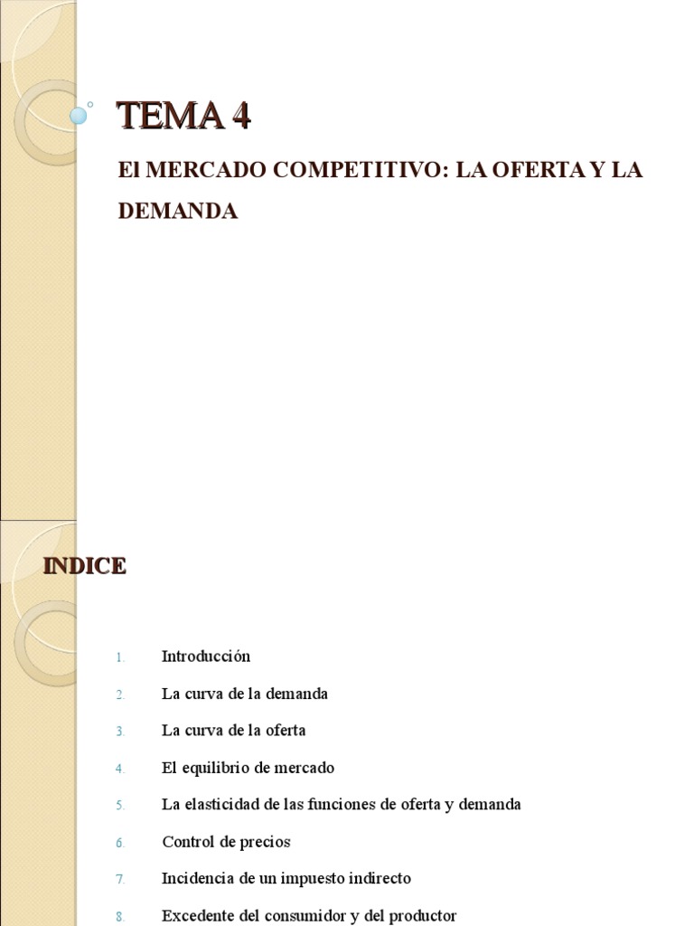 Elasticidad en Oferta y Demanda | PDF | Elasticidad (economía) | Oferta ...