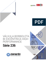 Válvula borboleta biexcêntrica Zanardo 236