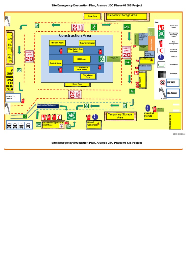 Site Emergency Evacuationl Plan JEC Aramco Phase01 PDF Public