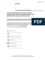 Antimicrobial Resistance and Mortality in Hospitalized Patients With Bacteremia in The Greater Paris Area From 2016 To 2019