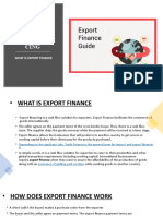 Export Finance: A Study on Working Capital Solutions for International Trade