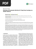 Research Article: Detection of Pneumonia Infection by Using Deep Learning On A Mobile Platform