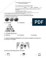 Evaluacion Diagnostica Matematica 1 Basico