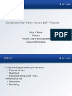 Designing High Performance BIRT Reports