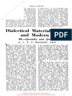 Haldane Dialectical Materialism and Modern Science