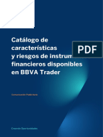 Catalogo de Caracteristicas y Riesgos de Instrumentos Financieros Disponibles en BBVA Trader v.10 2017