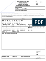 SAIL Steel Test Certificate