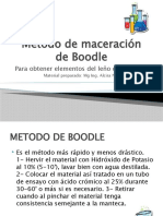 Método de Maceración de Boodle