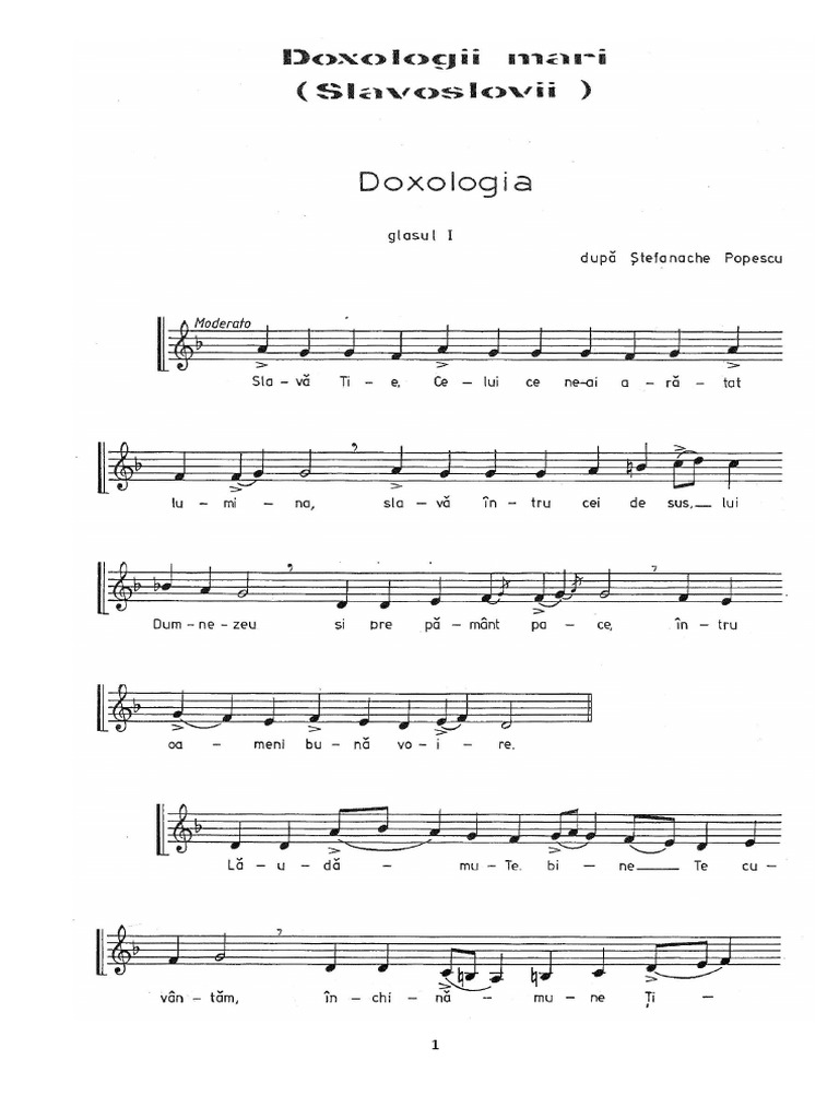 Doxologia Mare PDF