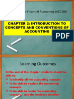 Chapter 2 (Intro To Concepts & Conventions of Accounting)