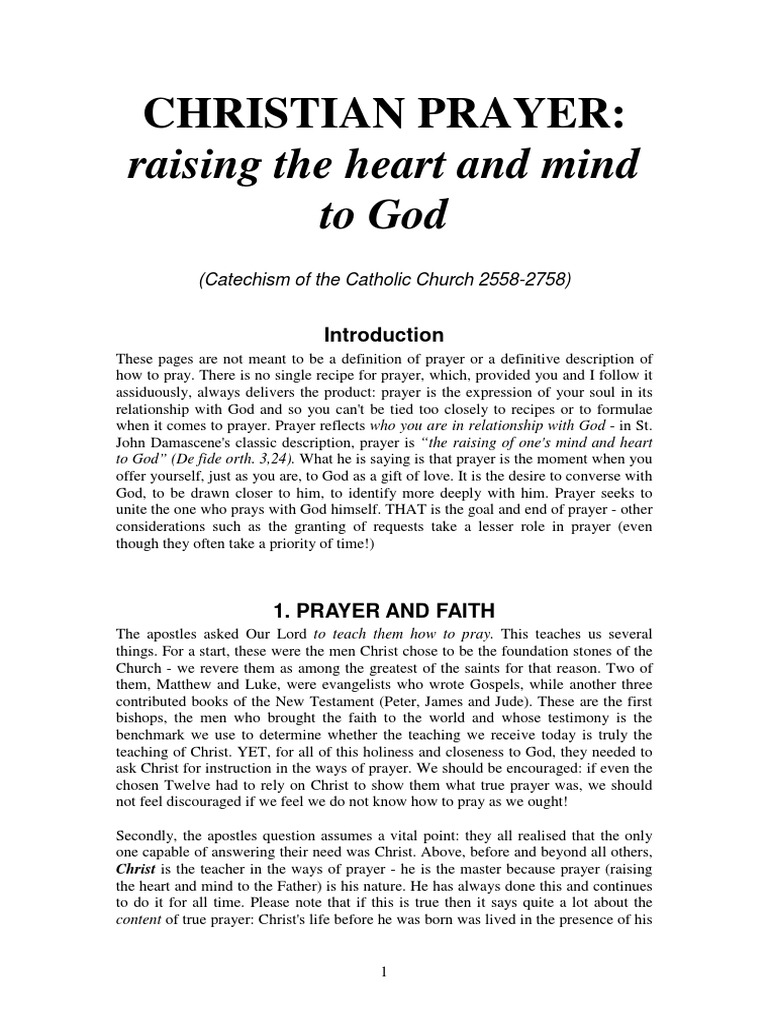 Understanding Christian Prayer | PDF | Prayer | God The Father