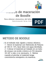 Método de Maceración de Boodle