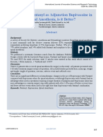 The Used of Fentanyl As Adjunction Bupivacaine in Spinal Anaesthesia, Is It Better?