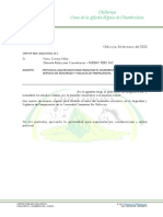 Cartas #28 Peticion A Una Reunion para Finiquitar El Incremento Economico en La Seguridad y Vigilancia Pampacancha.