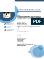 Curriculum Nutricionista Gabriella Cabral 2021 Atualizado