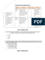 Kisi-Kisi Asesmen Diagnosis Awal