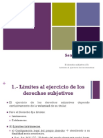 Seminario 3. - El Derecho Subjetivo (II) - LÃ - Mites Al Ejercicio de Los Derechos