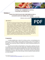 Lofller Ernesto. Aspectos Esenciales Del Preámbulo de La Constitución de Tierra Del Fuego