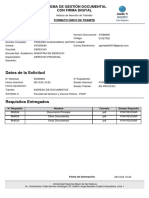 Datos Del Solicitante: Sistema de Gestión Documental Con Firma Digital