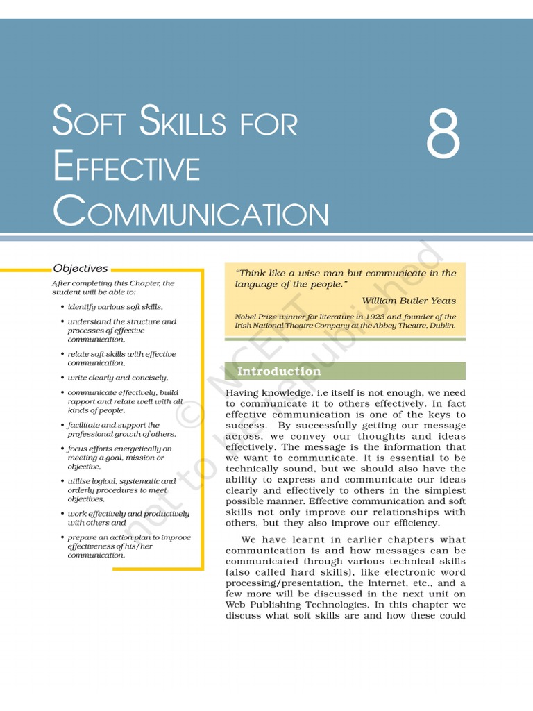 Soft Skills For Effective Communication | PDF