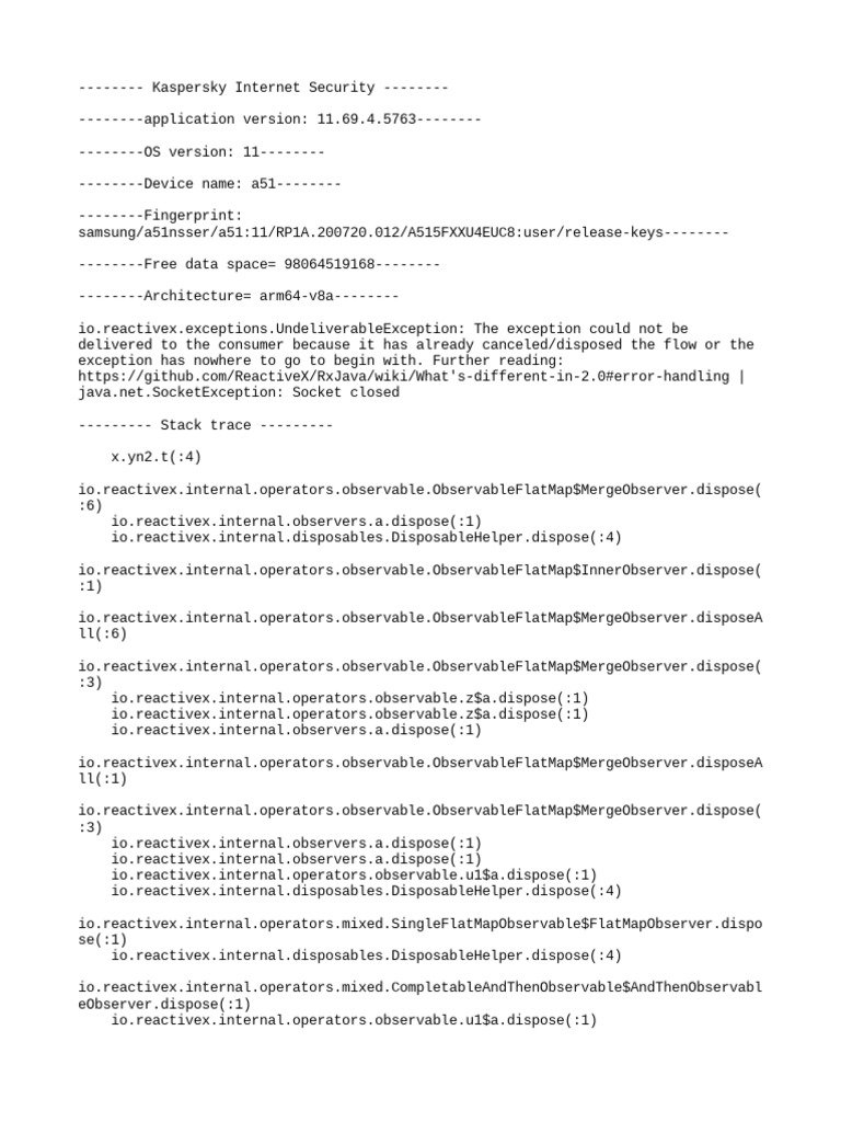Stack Trace 2021.10.28 20-51-07.525 | PDF | Software Development ...