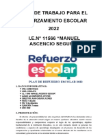 Plan de Refuerzo Escolar 2022 Total